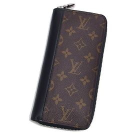 Portefeuille vertical Zippy Monogram Macassar Louis Vuitton Noir Monogramme