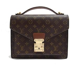 Louis Vuitton-Louis Vuitton Monogram Monceau 28 Handbag-Brown,Monogram