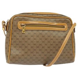 Gucci Borsa a Spalla Micro GG Supreme PVC Beige Oro 007 58 0014 Auth ki5741 Beige D'oro