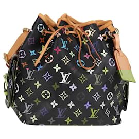 Louis Vuitton-LOUIS VUITTON Monogram Multicolor Petit Noe Bag Black M42230 LV Auth KD405AM-Black