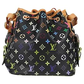Louis Vuitton-LOUIS VUITTON Monogram Multicolor Petit Noe Bag Black M42230 LV Auth KD405AM-Black