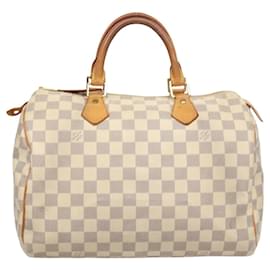 Louis Vuitton-LOUIS VUITTON Damier Azur Speedy 30 Hand Bag N41533 LV Auth 117877-Other