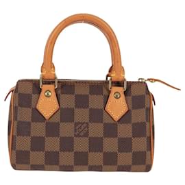 Louis Vuitton-LOUIS VUITTON Damier Ebene Mini Speedy Hand Bag SPO N41536 LV Auth 117814SM-Other