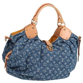 LOUIS VUITTON Borsa a Spalla XL in Denim Monogram Blu M95515 LV Auth am8184SM Blu