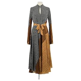 Autre Marque-Silk dress-Brown