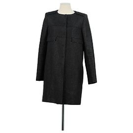 Tara Jarmon Abrigo de algodón negro Negro