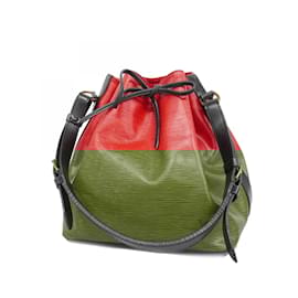 Louis Vuitton-Louis Vuitton Epi Petit Noe Shoulder Bag-Black,Red