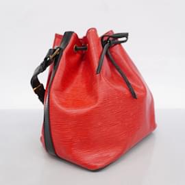 Louis Vuitton-Louis Vuitton Epi Petit Noe Shoulder Bag-Black,Red