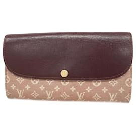 Louis Vuitton-Louis Vuitton Long Wallet Monogram Idylle Portefeuille Sarah M60458-Brown