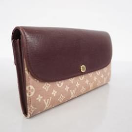 Louis Vuitton-Louis Vuitton Long Wallet Monogram Idylle Portefeuille Sarah M60458-Brown