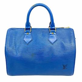 Louis Vuitton-Louis Vuitton Epi Speedy 25 Handbag-Blue