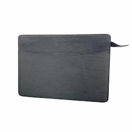 Louis Vuitton-Pochette Homme Epi Louis Vuitton-Noir