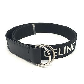 Céline Celine Double Ring Belt in Black Black