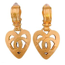 Orecchini a cuore Chanel D'oro