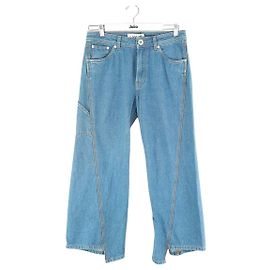 Lanvin Jeans dritti in cotone Blu