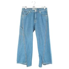 Lanvin-Straight cotton jeans-Blue