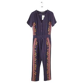 Antik Batik Mono de algodón morado Púrpura