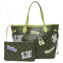 Louis Vuitton-Louis Vuitton Neverfull MM Tote Canvas Leather-Brown