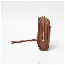 Louis Vuitton-Pochette en cuir Monogram Louis Vuitton-Marron