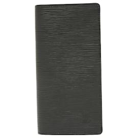Louis Vuitton-Portefeuille long en cuir Epi Louis Vuitton-Noir
