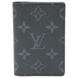 Louis Vuitton-Étui à cartes en cuir Monogram Eclipse de Louis Vuitton-Noir