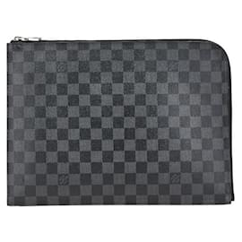 Louis Vuitton-Pochette Jour GM Damier Graphite de Louis Vuitton-Noir
