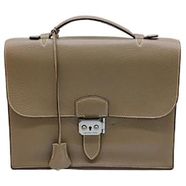 Hermès-Hermes Sac a Depeches 27 Briefcase-Grey