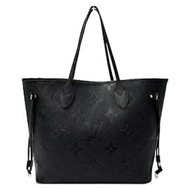 Louis Vuitton-Louis Vuitton Monogram Empreinte Neverfull MM Tote-Black