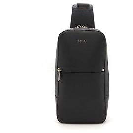 Paul Smith Classic Embossed Leather Sling Bag Black Black