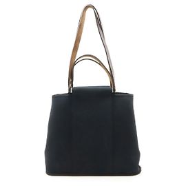 Hermès Sac 2 en 1 en cuir Toile Officier Elan PM de Hermes Cabag Noir