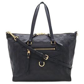 Bolsa 2 em 1 Louis Vuitton Monogram Empreinte Lumineuse PM M93410 Azul