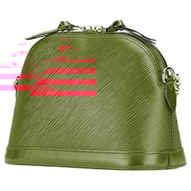 Louis Vuitton-Louis Vuitton Alma Mini Epi Shoulder Bag-Red