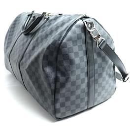 Louis Vuitton-Sac Boston Keepall Bandoulière Damier Graphite de Louis Vuitton-Noir