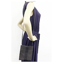 Hermès-Sac à épaule en toile Herline d'Hermès-Gris