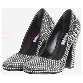 Prada-Pink crystal-embellished pumps - size EU 38 (UK 5)-Pink