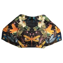 Alexander Mcqueen-Multi printed manta cornerflap clutch-Multiple colors
