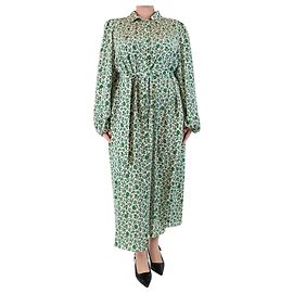 Weekend Max Mara Robe à boutons florale verte - taille UK 18 Vert