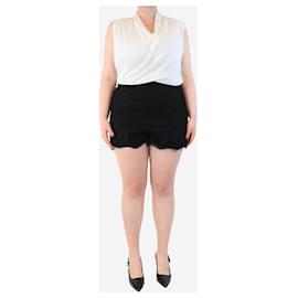 Valentino-Black lace shorts - size-Black