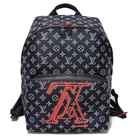 Louis Vuitton-Sac à dos Apollo Louis Vuitton-Rose,Blanc,Bleu Marine