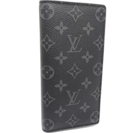 Louis Vuitton-Portefeuille long Monogram Eclipse Louis Vuitton-Noir,Monogramme