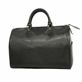 Louis Vuitton-Louis Vuitton Epi Speedy 30 Handbag-Black