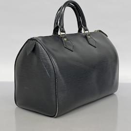 Louis Vuitton-Louis Vuitton Epi Speedy 30 Handbag-Black
