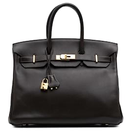 Hermès-Hermès Brown Togo Birkin Retourne 35-Brown,Dark brown