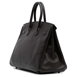Hermès-Hermès Brown Togo Birkin Retourne 35-Brown,Dark brown