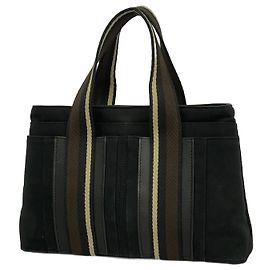 Hermès Borsa Tote Hermes Troca Orizzontale PM Canvas Nera Nero