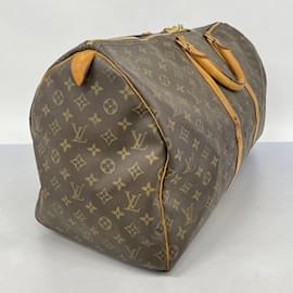 Louis Vuitton-Sac Boston Keepall 55 Monogram Louis Vuitton-Marron