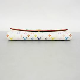 Louis Vuitton-Louis Vuitton Long Wallet Monogram Multicolor Portefeuille Sarah M93532-White