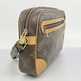 Louis Vuitton-Pochette Marly Dragonne GM Monogram Louis Vuitton-Marron