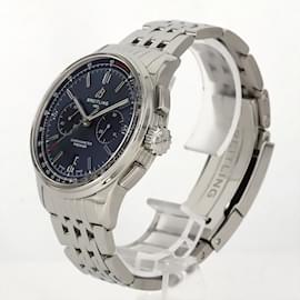 Breitling-Breitling Premier B01 Chronograph 42 Black Mother of Pearl Watch-Other