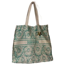 Christian Dior Saco tote Dior DIORIVIERA Verde claro Verde escuro